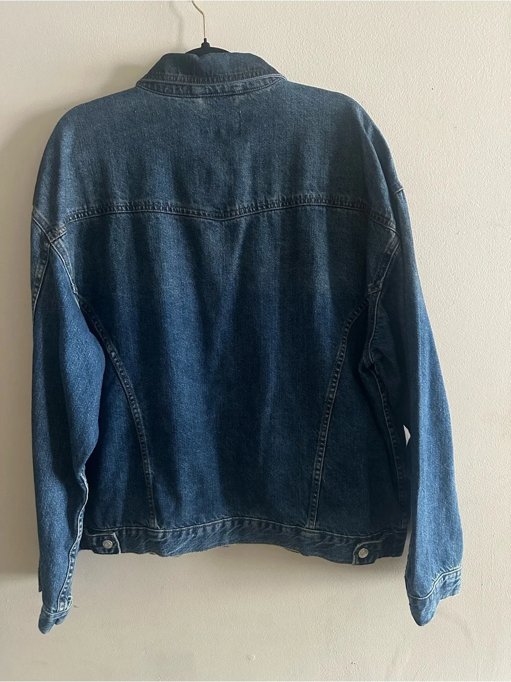 NWT ASOS Dark Blue Denim Jacket - Classic Trucker Style Size 10